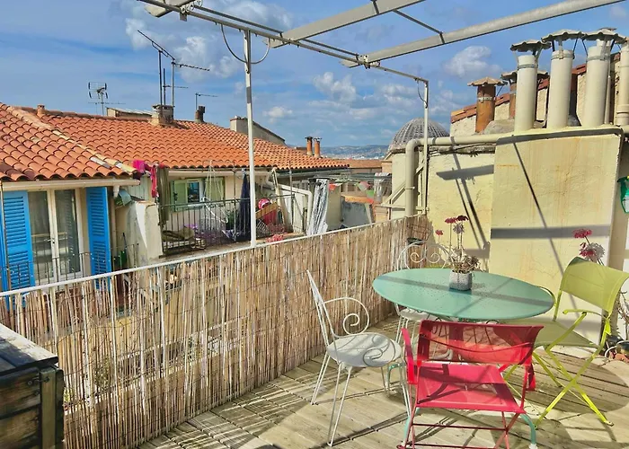 Le Panier - Joli Duplex Centre Ville Historique Avec Grande Terrasse Et Balneo Proche Vieux Port